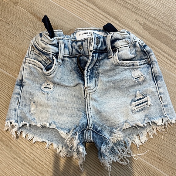Flying Monkey Light Blue Ripped Denim Shorts - Picture 1 of 1